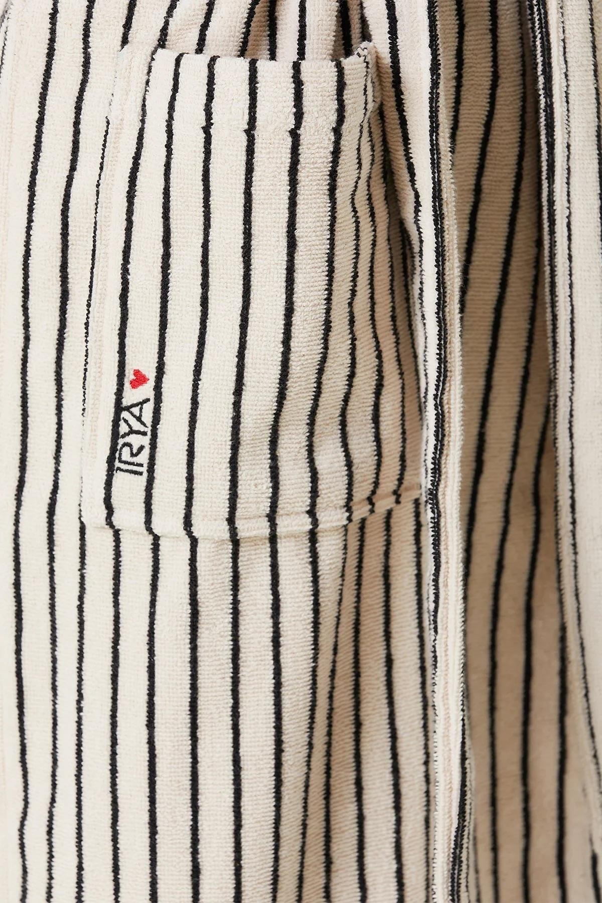 İrya In Lines Kadın Pamuk Bornoz Ekru L/XL