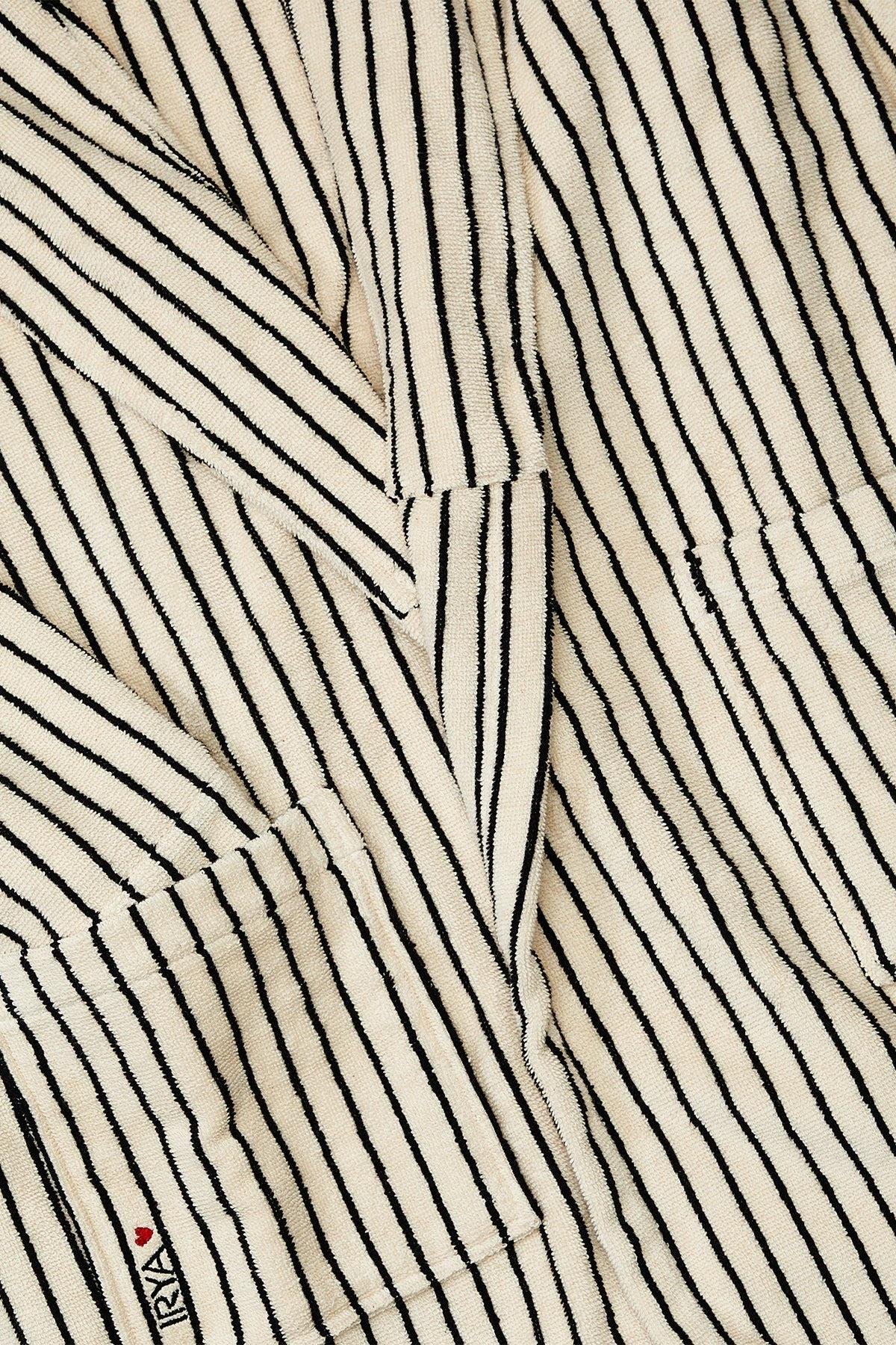 İrya In Lines Kadın Pamuk Bornoz Ekru L/XL