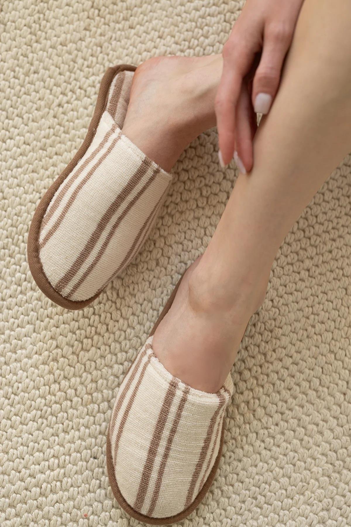 İrya In Lines Unisex Terlik Mocha 36-38