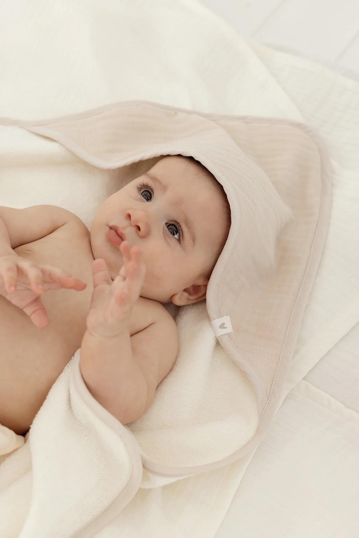 İrya Joy Of Colors Organik Pamuk Müslin Kundak Bej 75x75 Cm