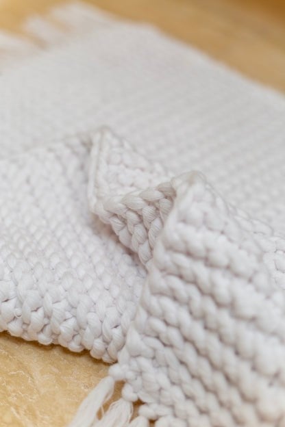 İrya Lavish El Örgüsü Banyo Paspası Beyaz 50x70 Cm - 13070001