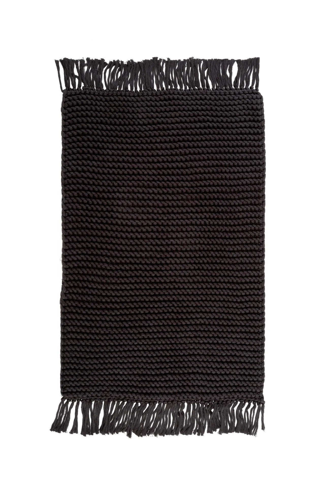 İrya Lavish El Örgüsü Banyo Paspası Koyu Gri 50x70 Cm - 13070003