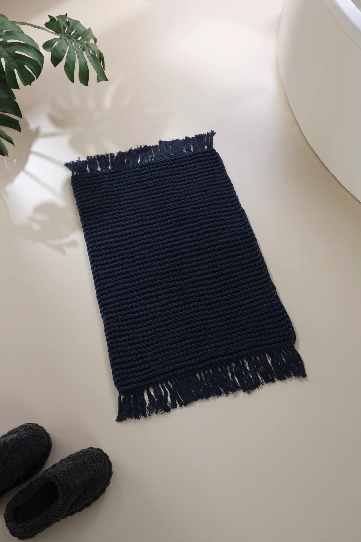 İrya Lavish El Örgüsü Banyo Paspası Lacivert 50x70 Cm - 13070000