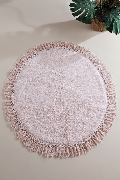 İrya Lora Banyo Paspası Pembe 90x90 Cm - 8201453840197