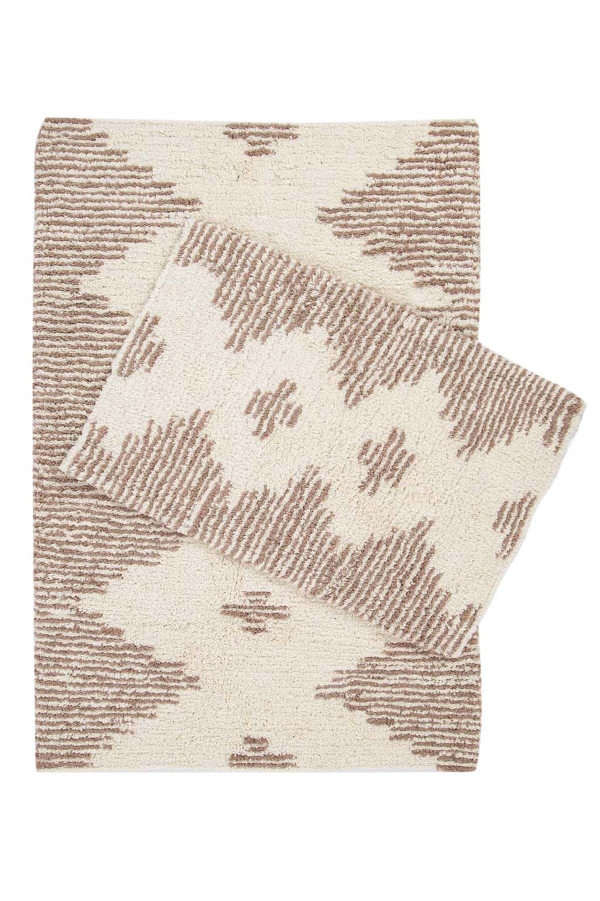 İrya Mistic Banyo Paspas Takımı Kahve 40x60-60x90 Cm - 1486123915206