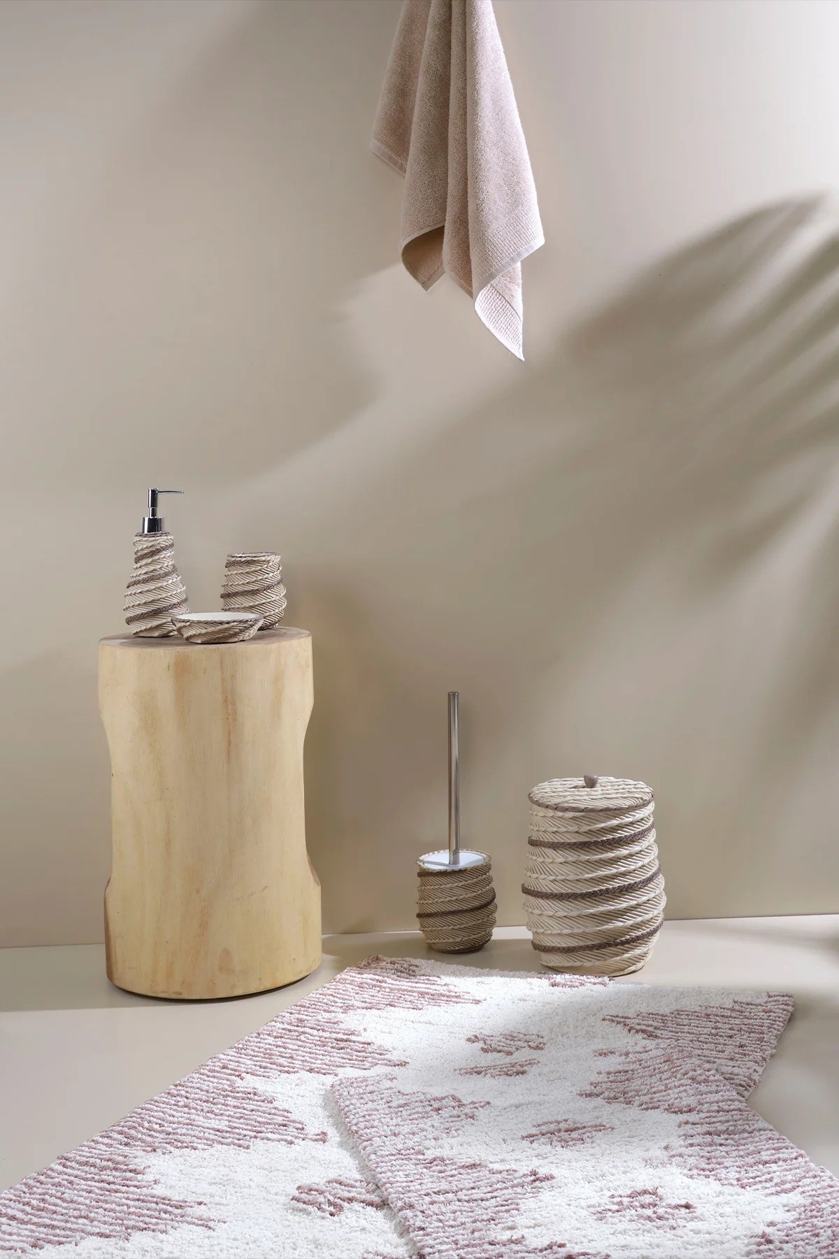 İrya Mistic Banyo Paspas Takımı Rose 40x60-60x90 Cm - 1486123938206