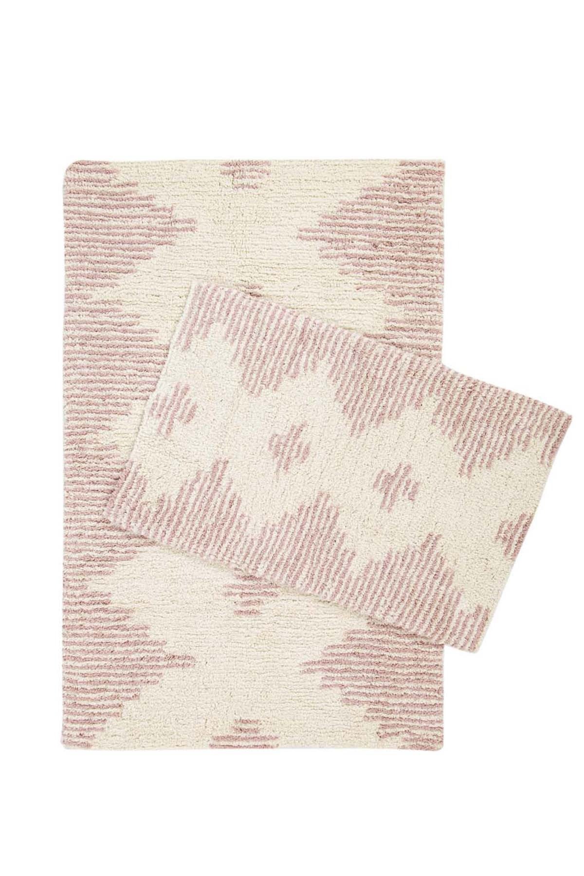 İrya Mistic Banyo Paspas Takımı Rose 40x60-60x90 Cm - 1486123938206