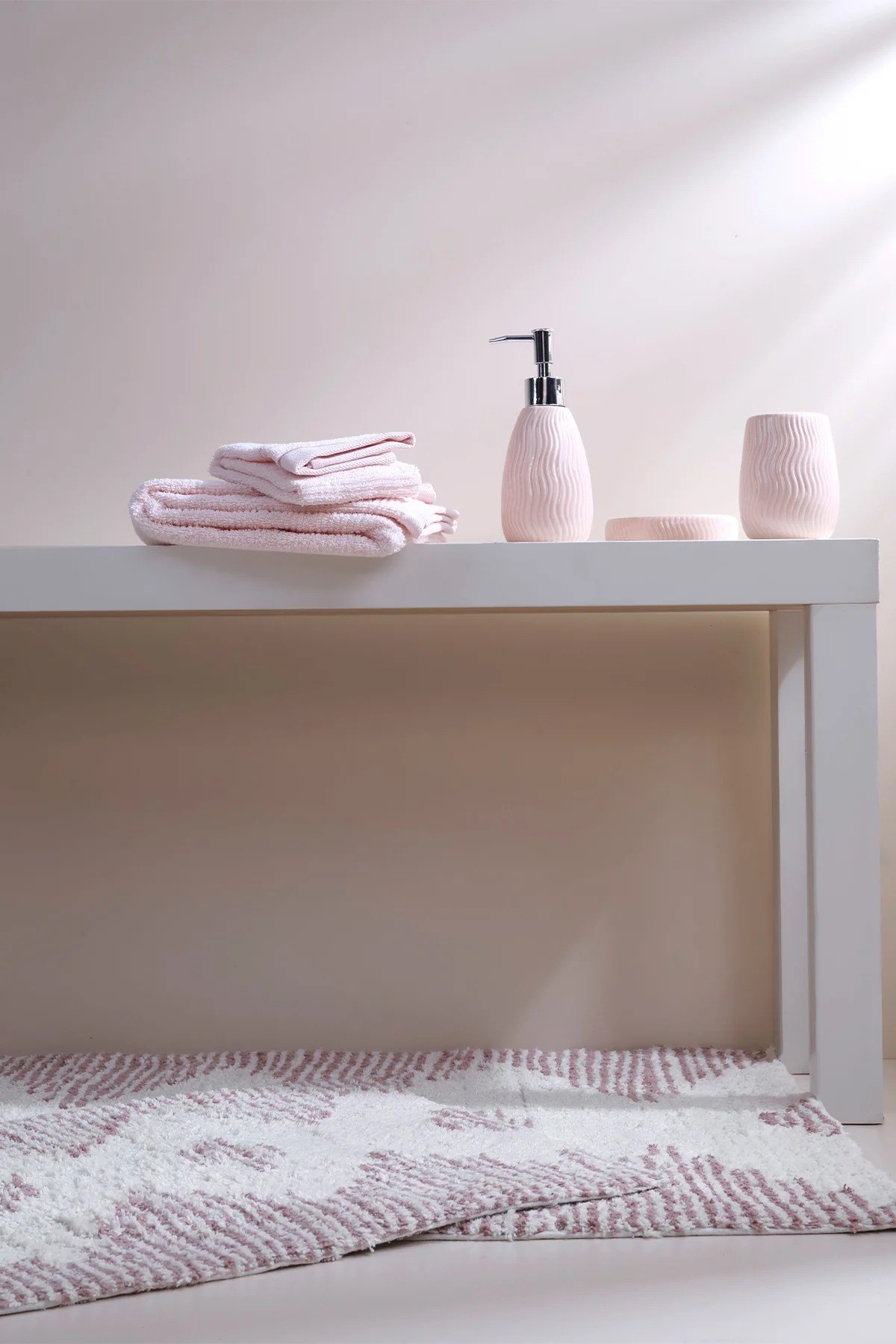 İrya Mistic Banyo Paspas Takımı Rose 40x60-60x90 Cm - 1486123938206