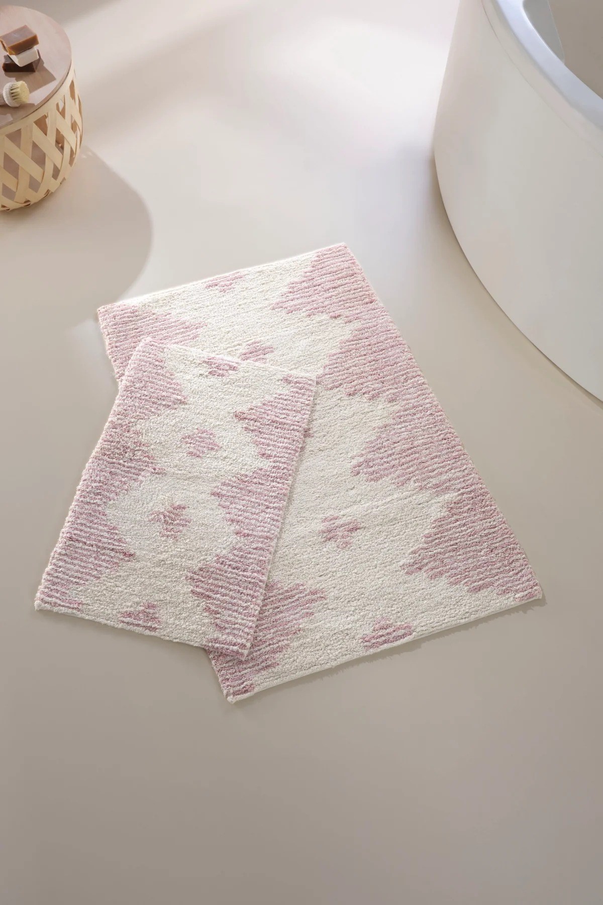 İrya Mistic Banyo Paspas Takımı Rose 40x60-60x90 Cm - 1486123938206