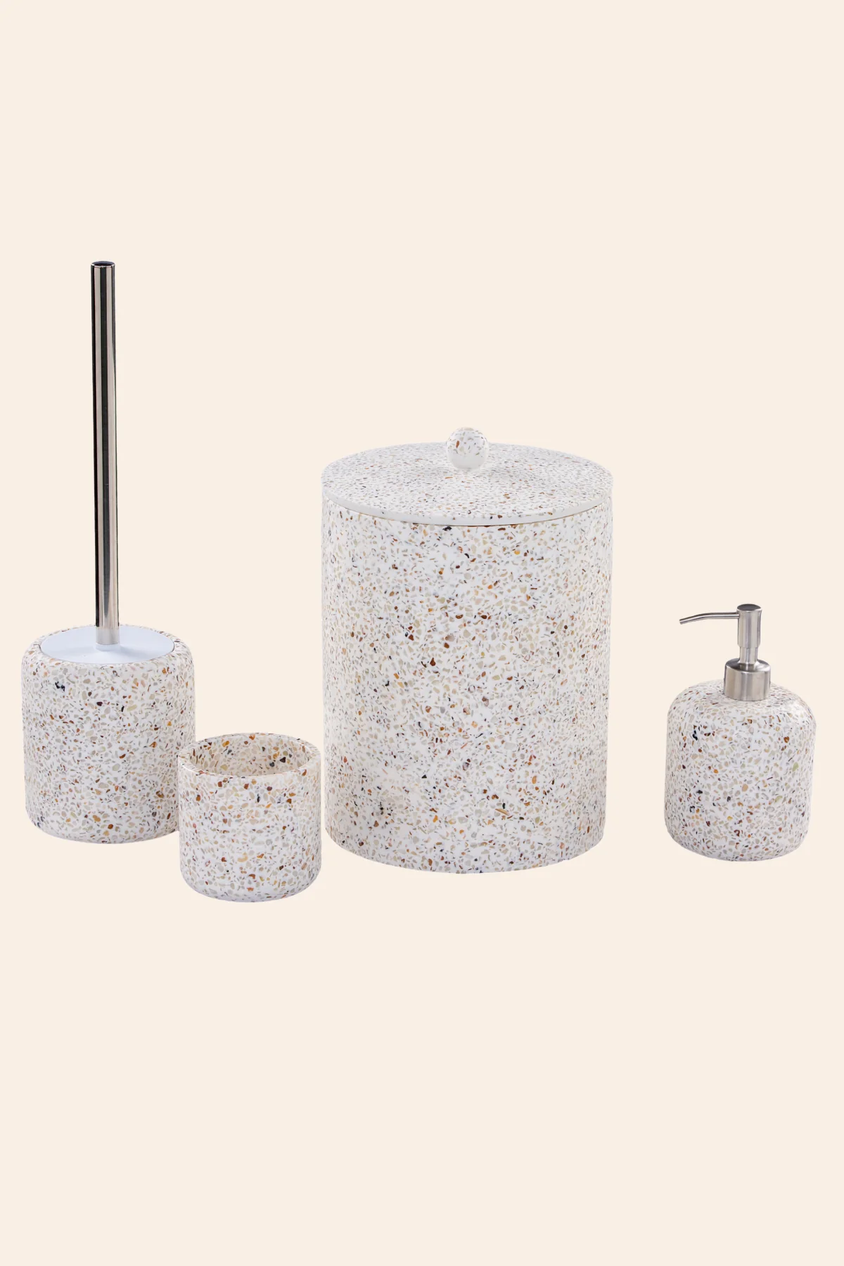 İrya Mosaic Banyo Aksesuar Seti 4 Parça Ekru - 102417
