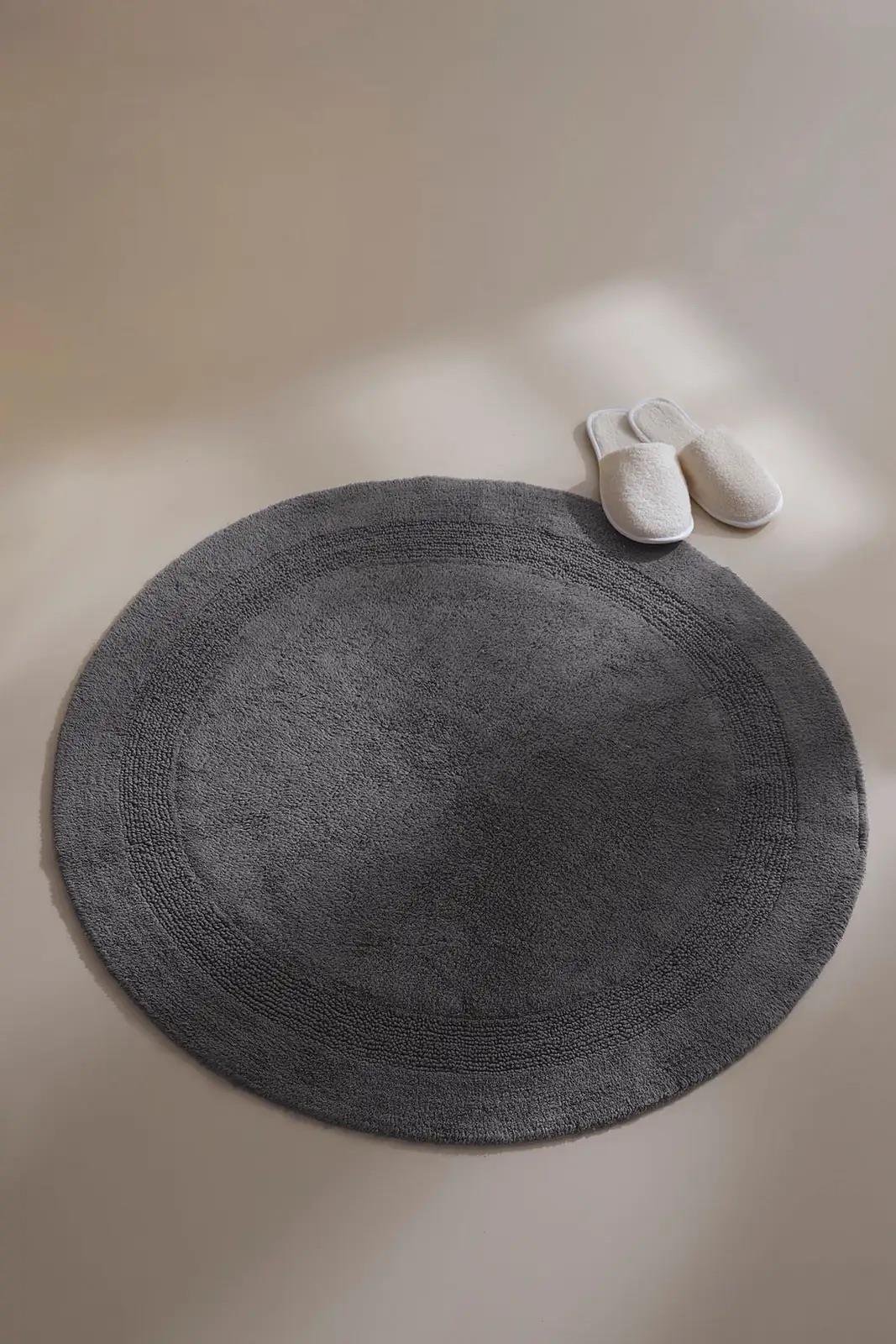 İrya Puffed Banyo Paspası Antrasit 100x100 Cm