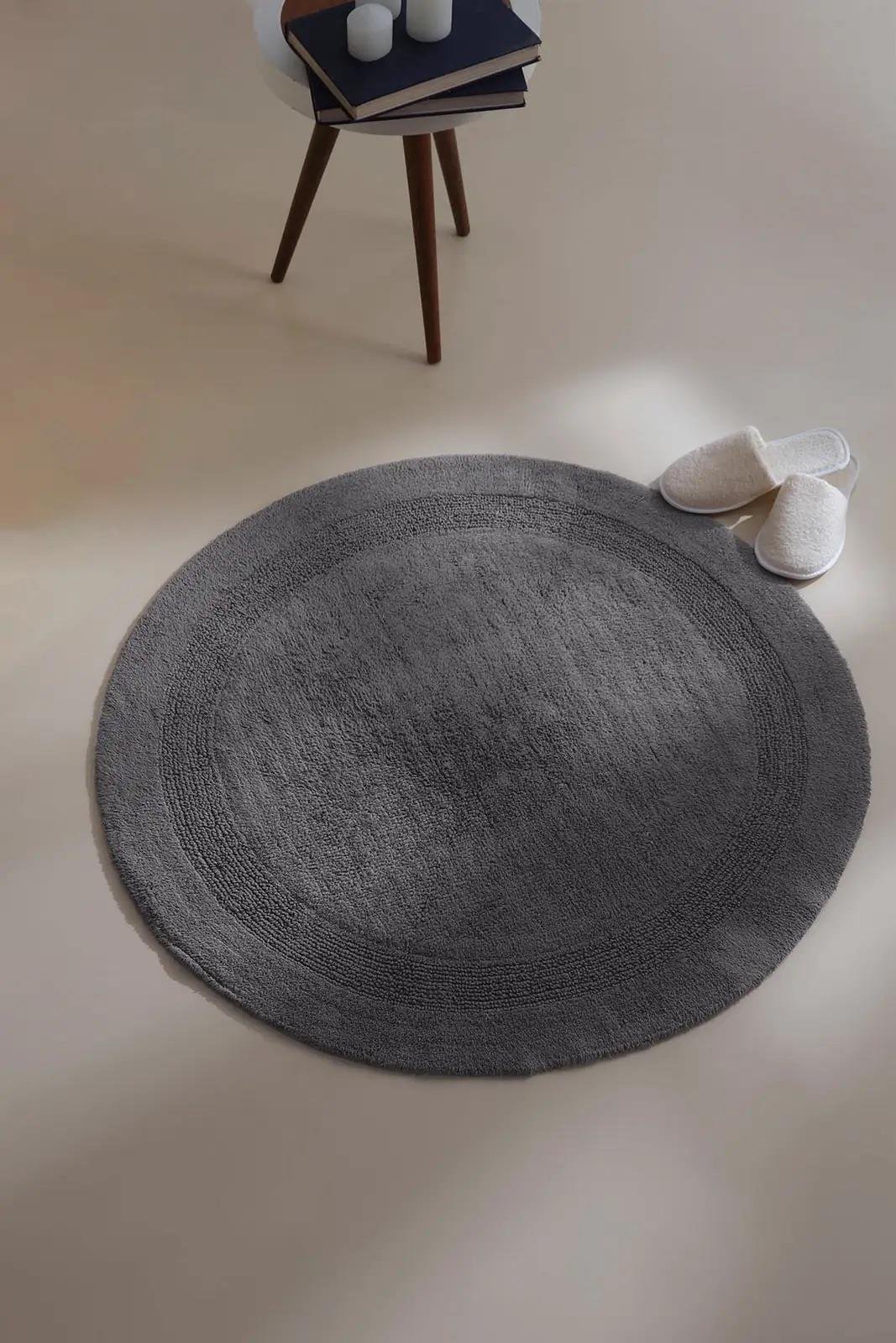 İrya Puffed Banyo Paspası Antrasit 100x100 Cm