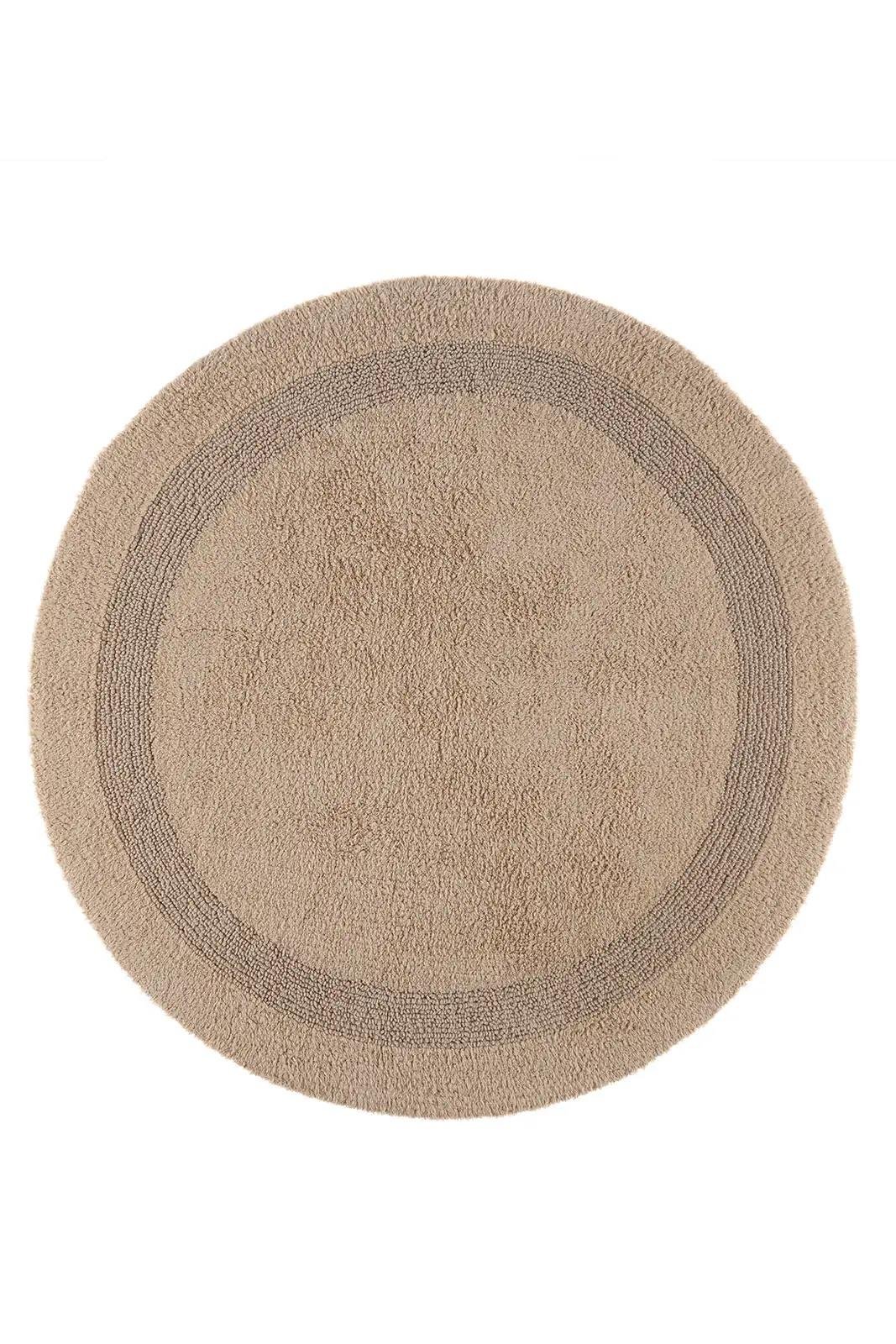 İrya Puffed Banyo Paspası Bej 100x100 Cm