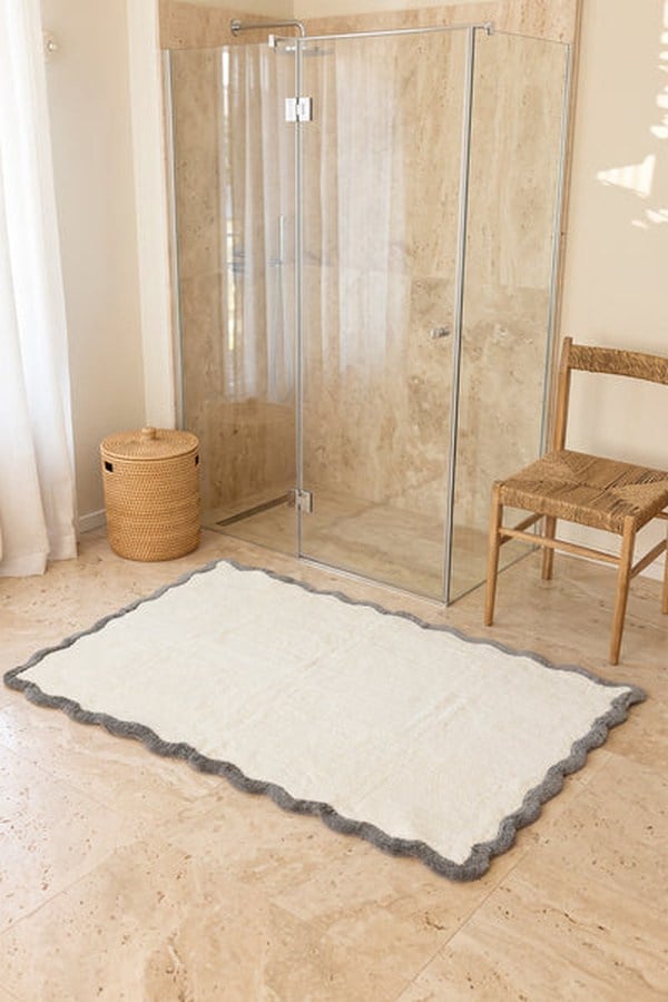 İrya Scallop Banyo Paspası Açık Gri 100x150 Cm - 202603029
