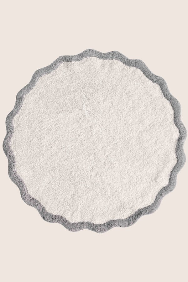 İrya Scallop Banyo Paspası Açık Gri 120x120 Cm - 202603027