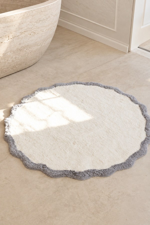 İrya Scallop Banyo Paspası Açık Gri 120x120 Cm - 202603027
