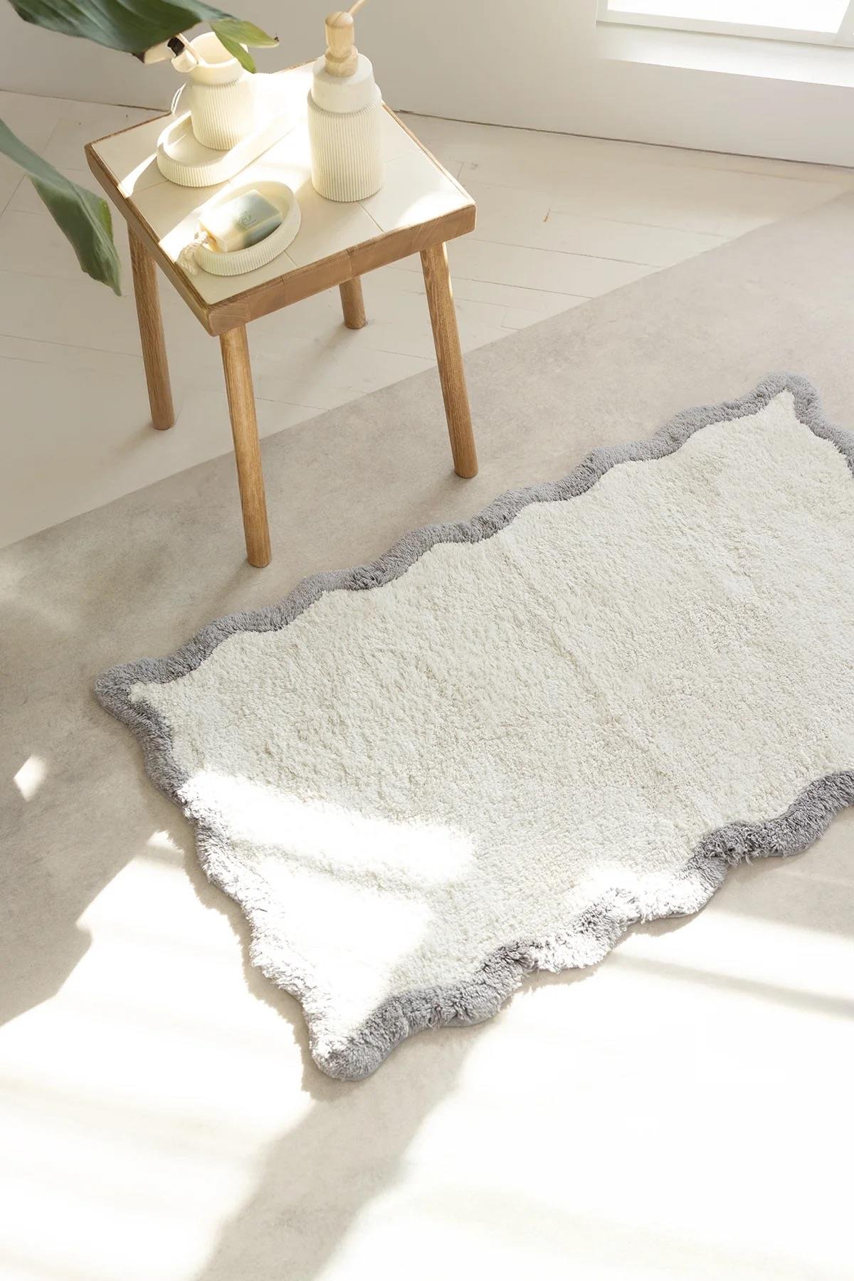 İrya Scallop Banyo Paspası Açık Gri 60x100 Cm