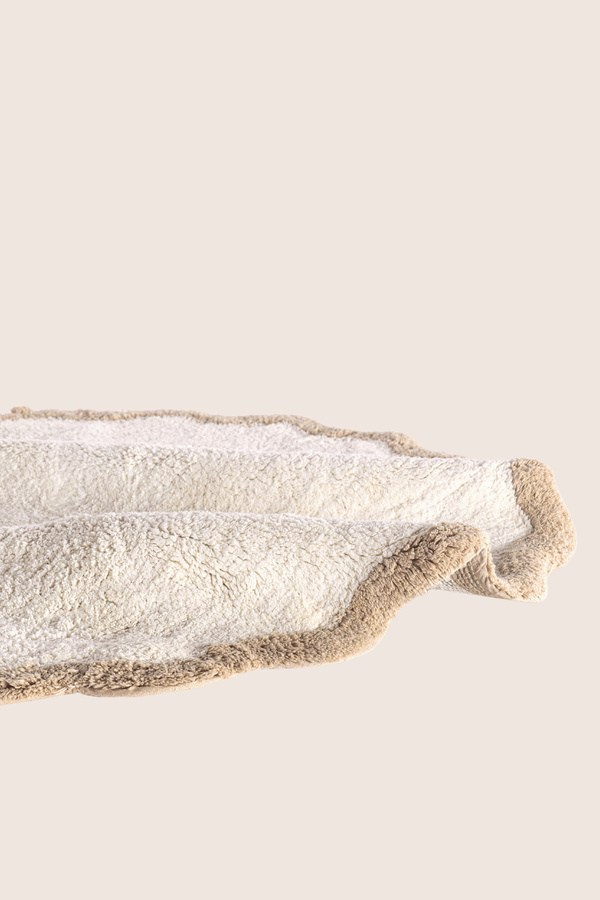 İrya Scallop Banyo Paspası Bej 120x120 Cm - 202603028