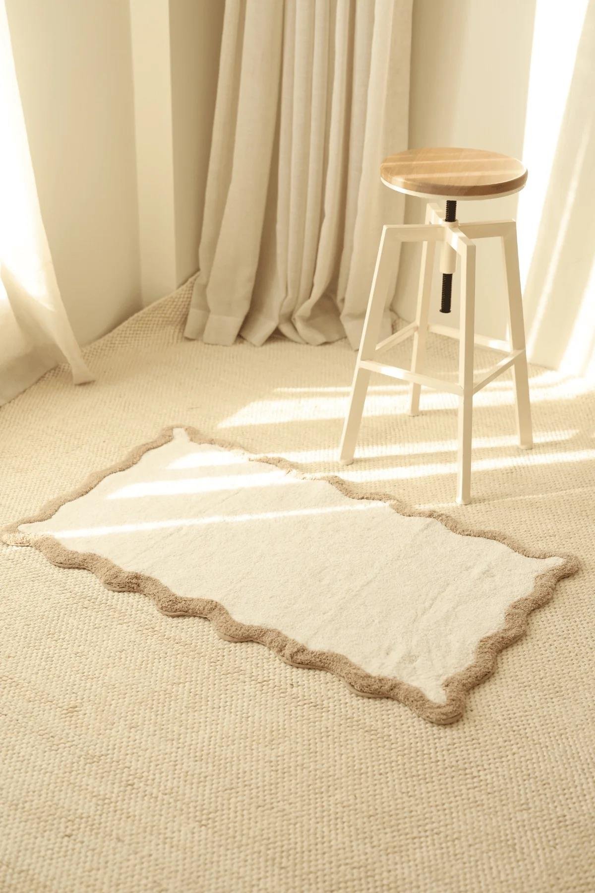 İrya Scallop Banyo Paspası Bej 60x100 Cm
