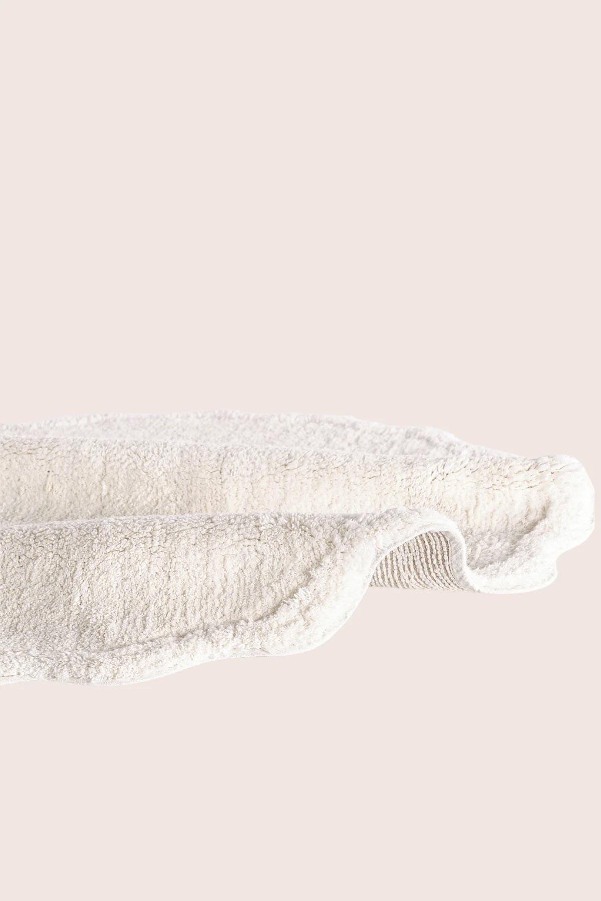 İrya Scallop Banyo Paspası Ekru 90x90 Cm