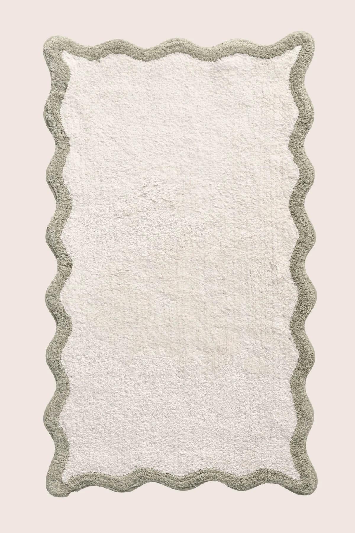 İrya Scallop Banyo Paspası Yeşil 60x100 Cm