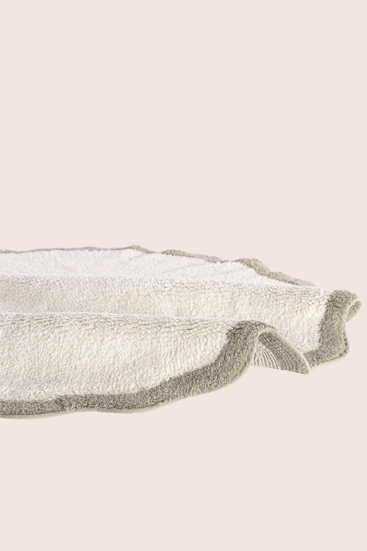 İrya Scallop Banyo Paspası Yeşil 90x90 Cm