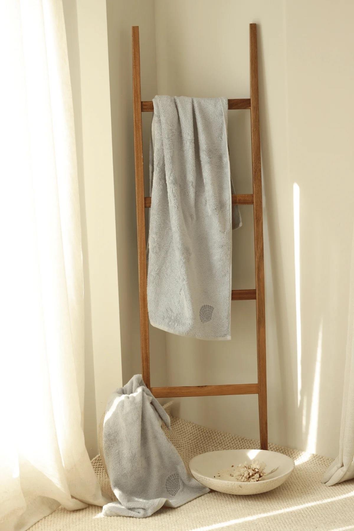 İrya Sedef Bambu Havlu Gri 50x90 Cm