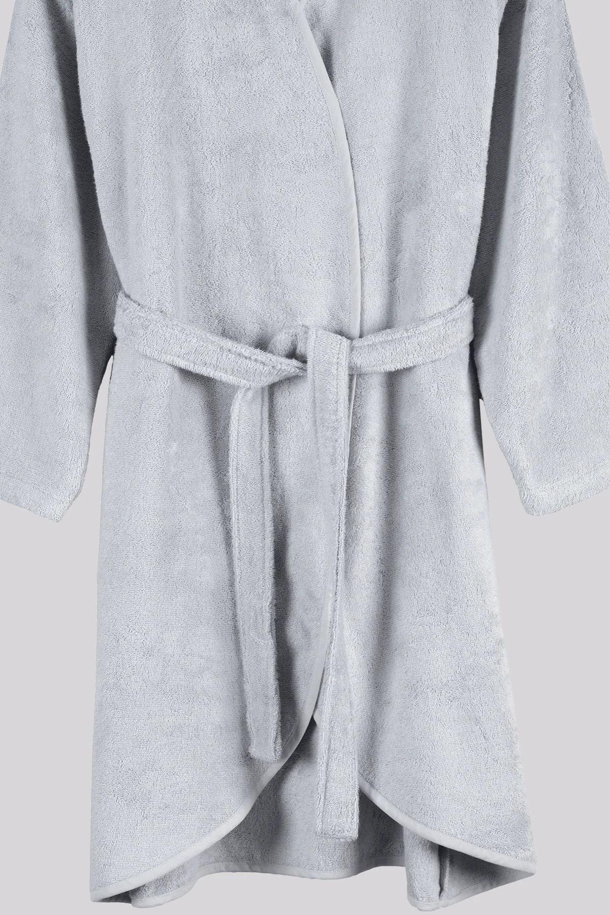 İrya Sedef Kadın Bambu Bornoz Gri L/XL