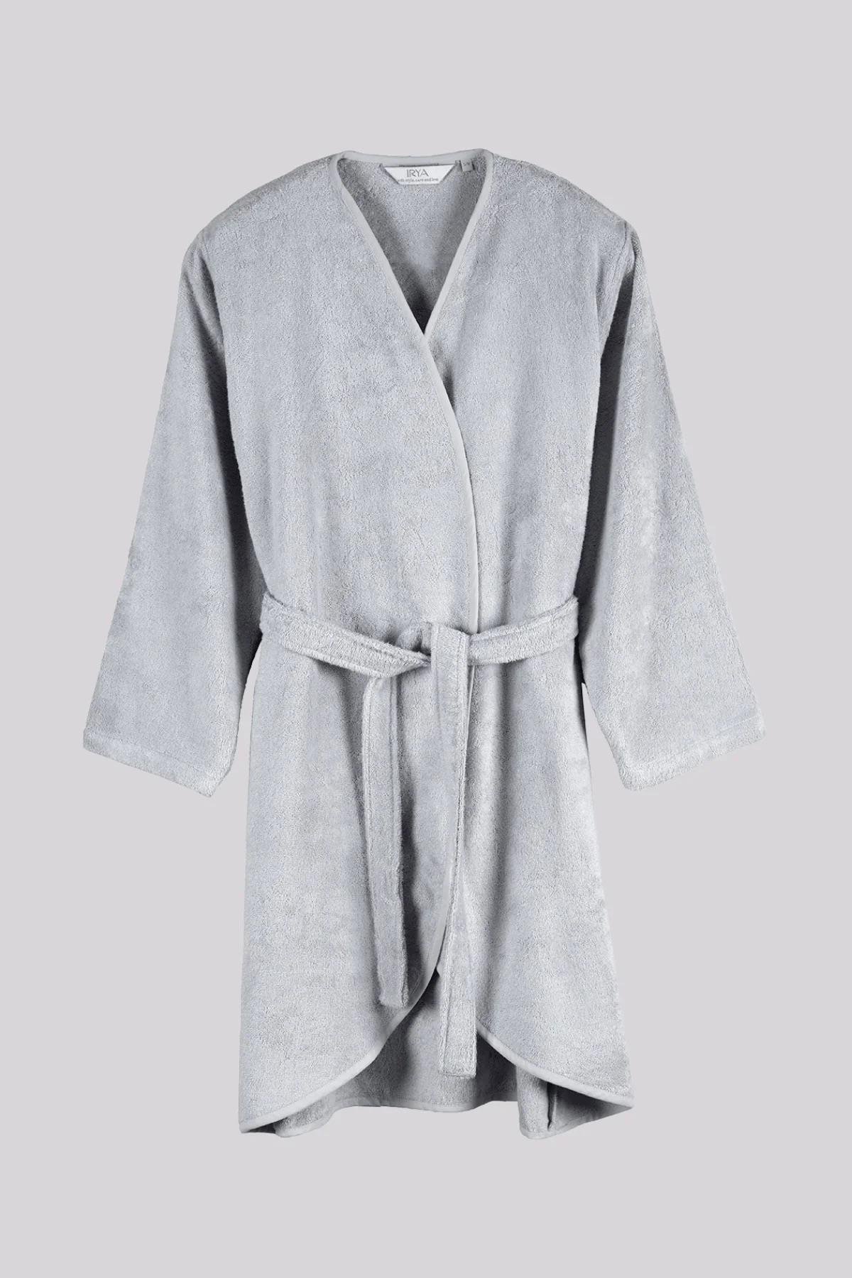 İrya Sedef Kadın Bambu Bornoz Gri S/M