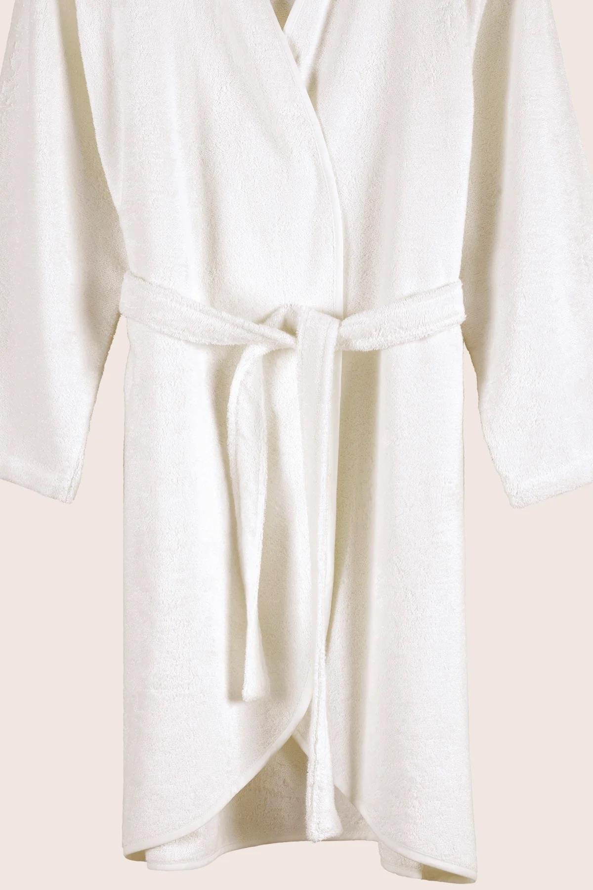 İrya Sedef Kadın Bambu Bornoz Krem S/M