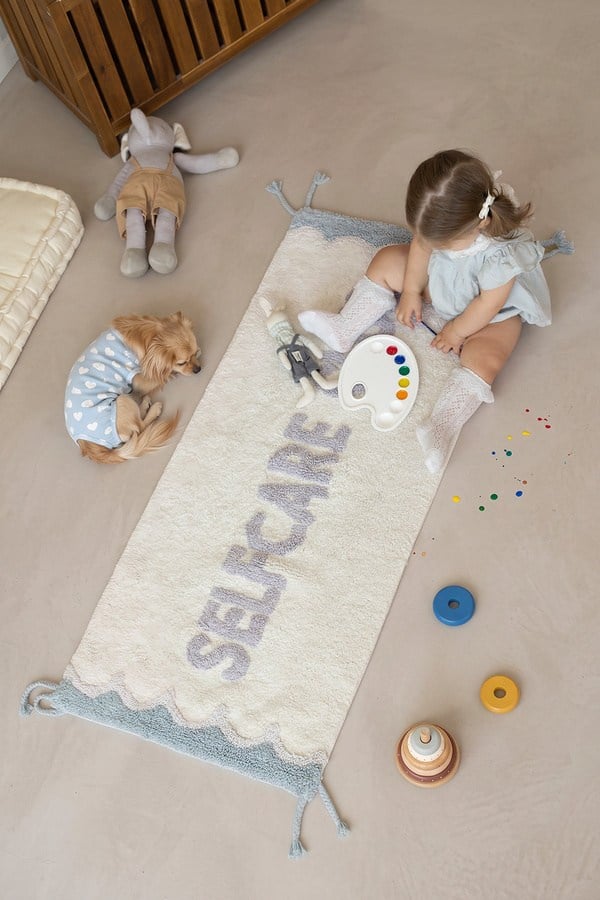 İrya Selfcare Club Çocuk Odası Paspası Mavi/Lila 50x120 Cm - 202603022