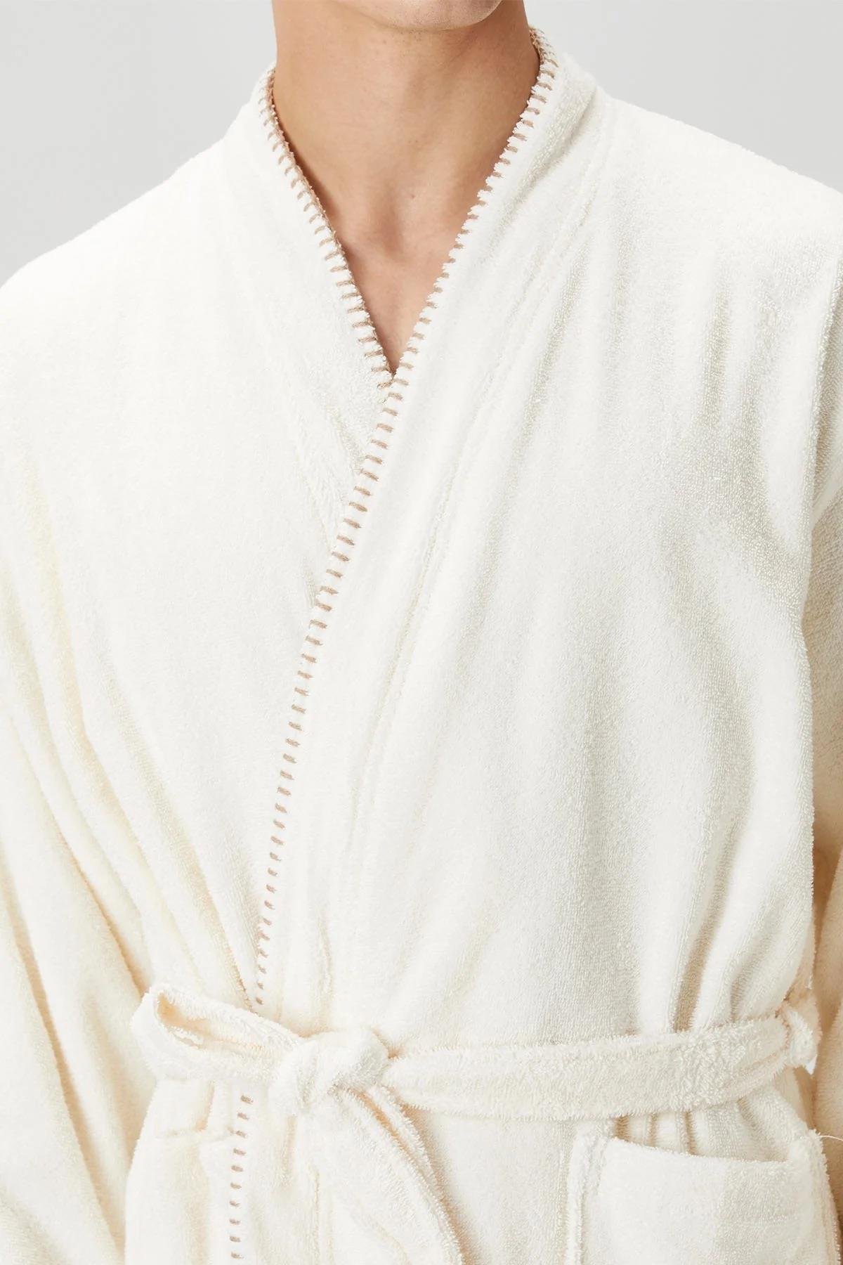 İrya Shadow Erkek Bornoz Ekru S/M