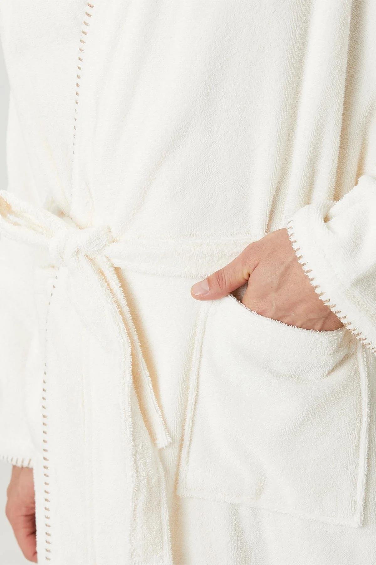 İrya Shadow Erkek Bornoz Ekru S/M