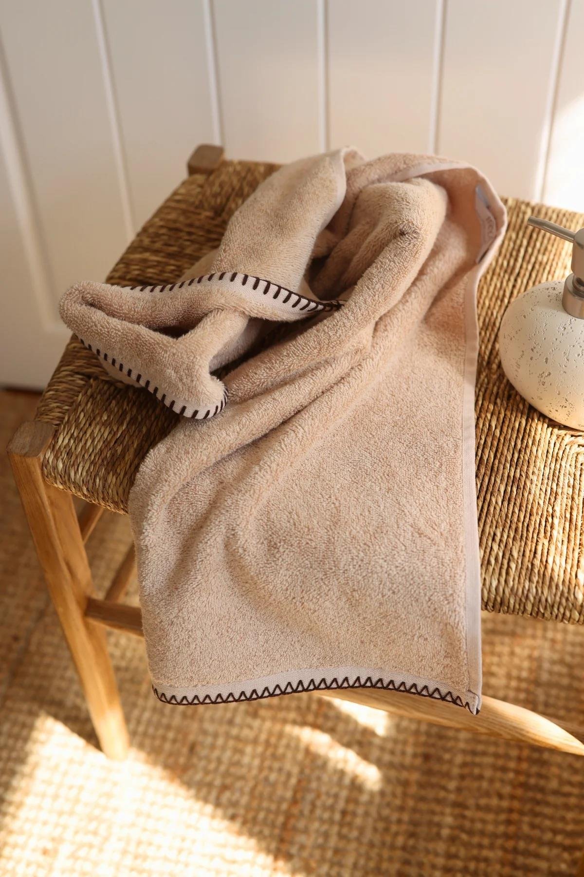 İrya Shadow Pamuk Havlu Bej 50x90 Cm