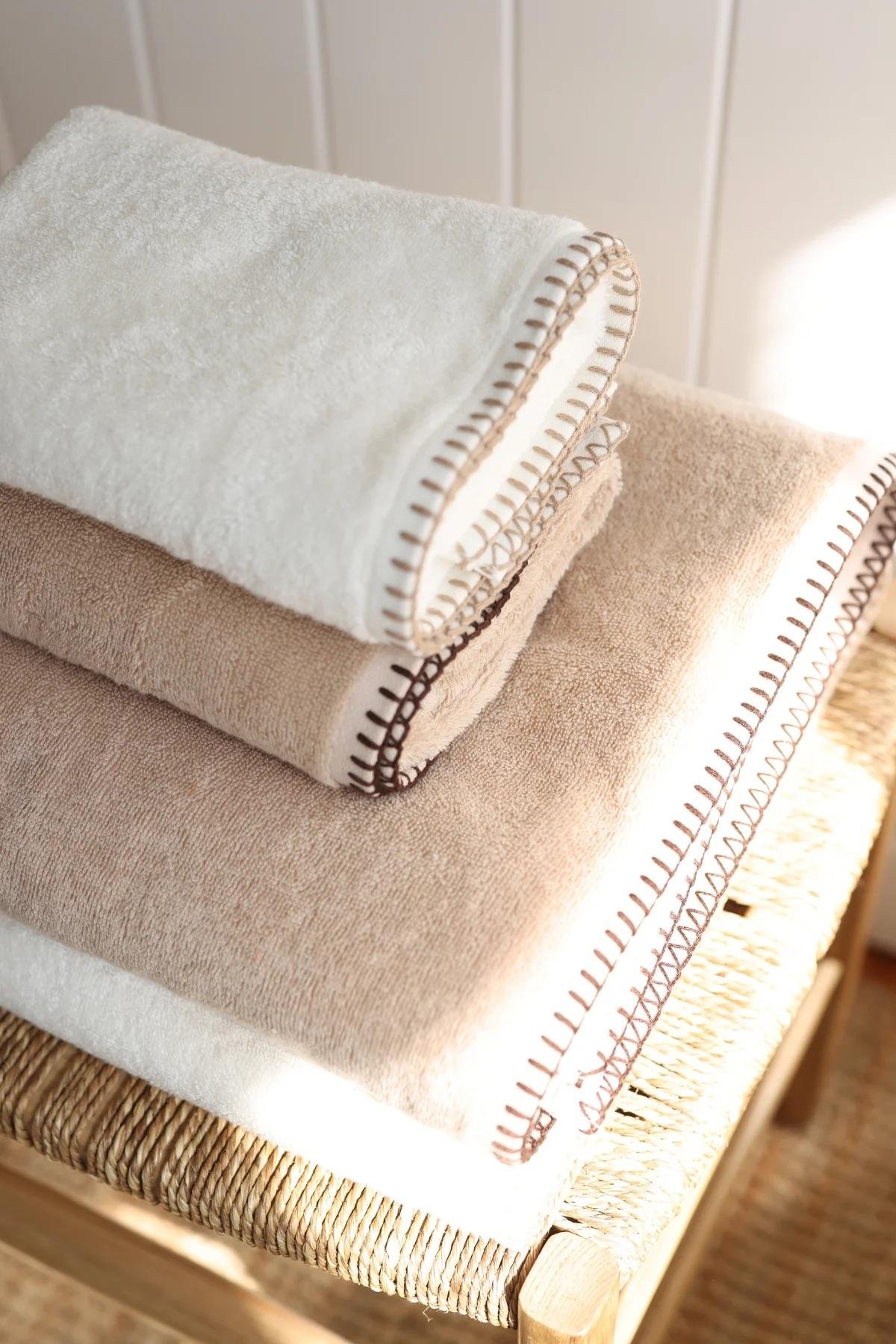 İrya Shadow Pamuk Havlu Bej 50x90 Cm