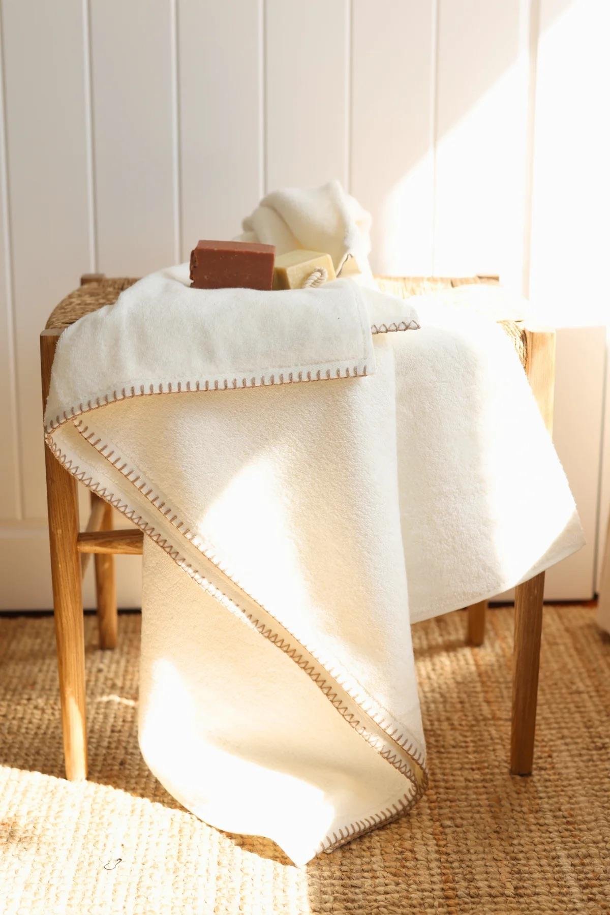 İrya Shadow Pamuk Havlu Ekru 50x90 Cm