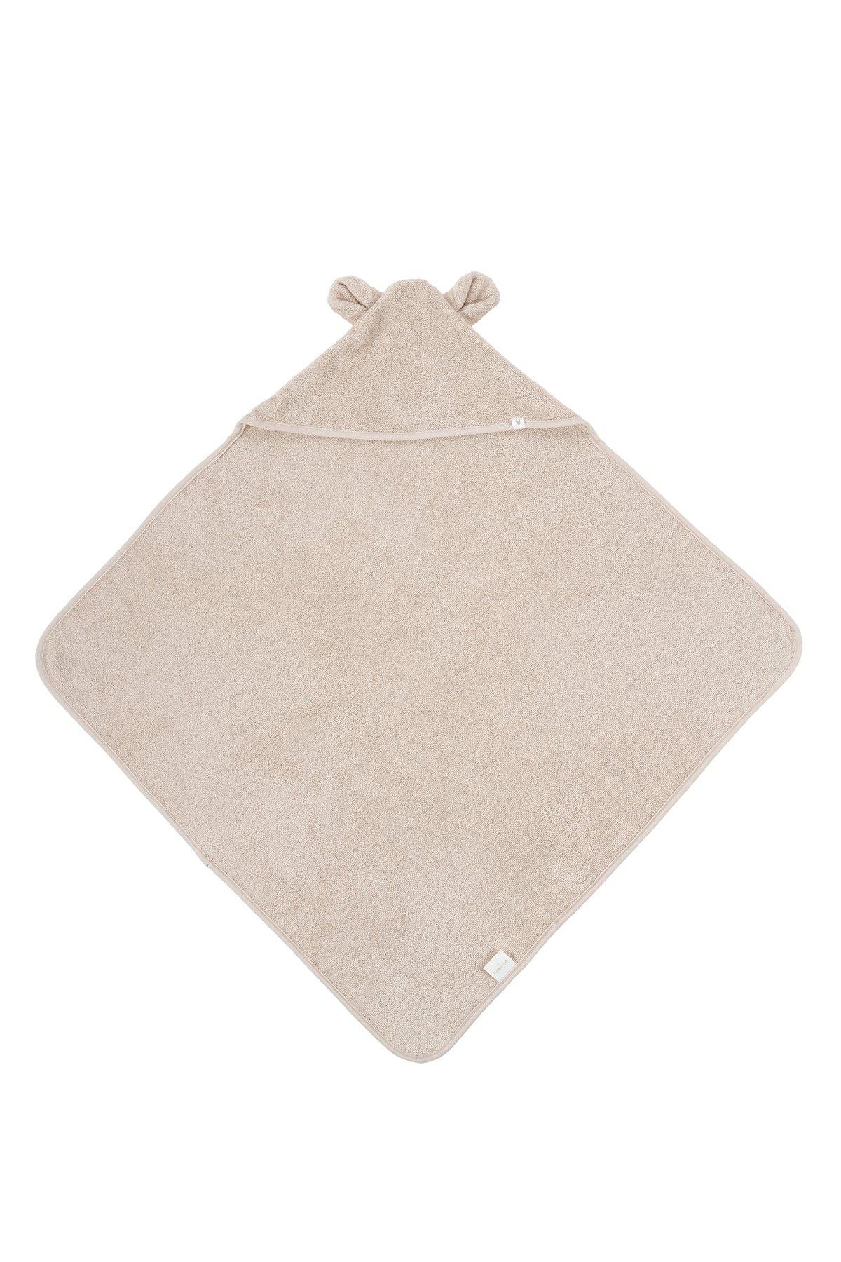İrya Tiny Bear Organik Pamuklu Kundak Bej 75x75 Cm