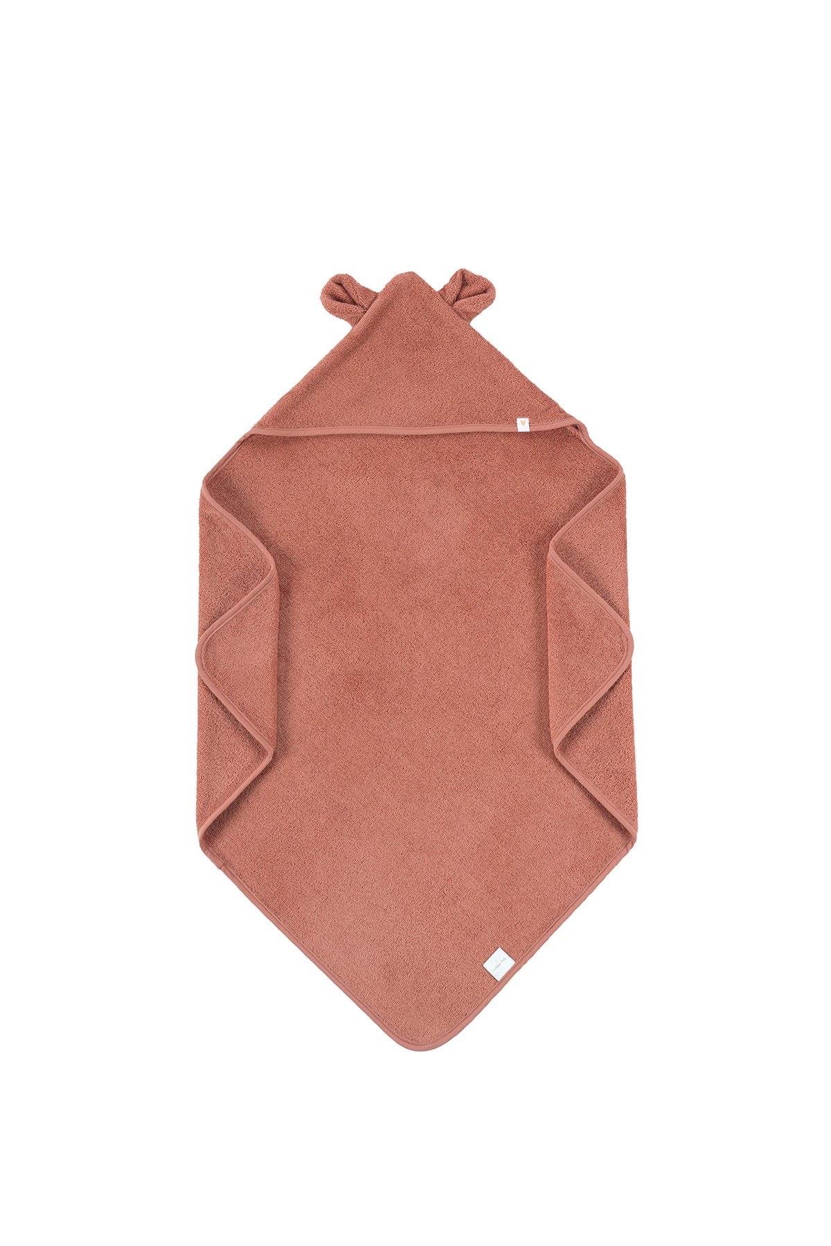 İrya Tiny Bear Organik Pamuklu Kundak Kiremit 75x75 Cm