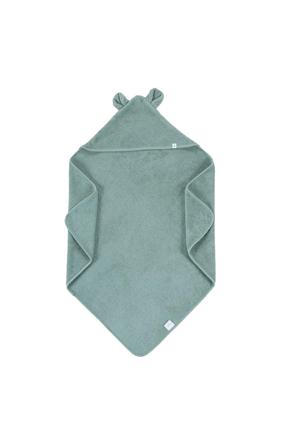 İrya Tiny Bear Organik Pamuklu Kundak Yeşil 75x75 Cm