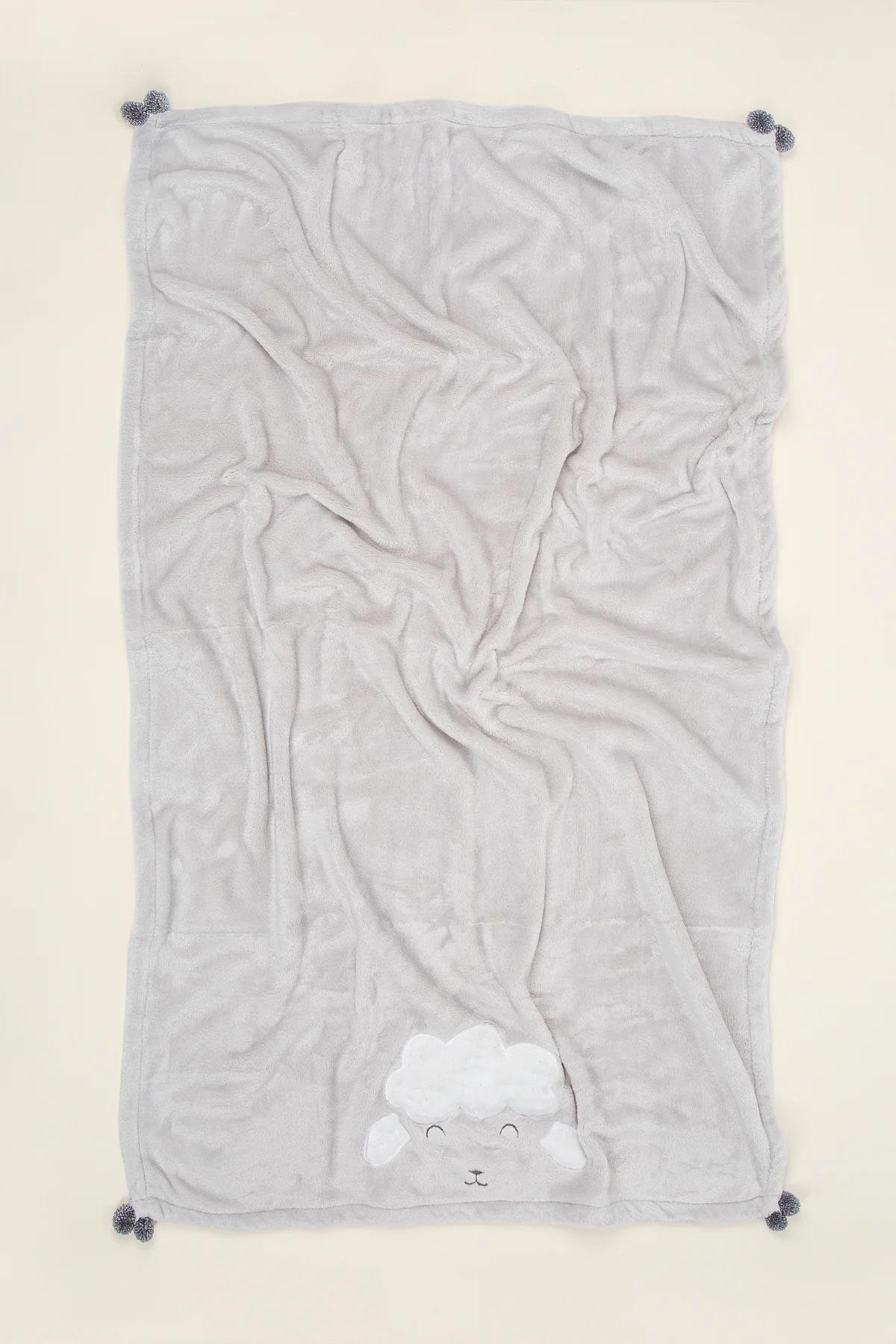 İrya Wooly Battaniye Açık Gri 75x120 Cm