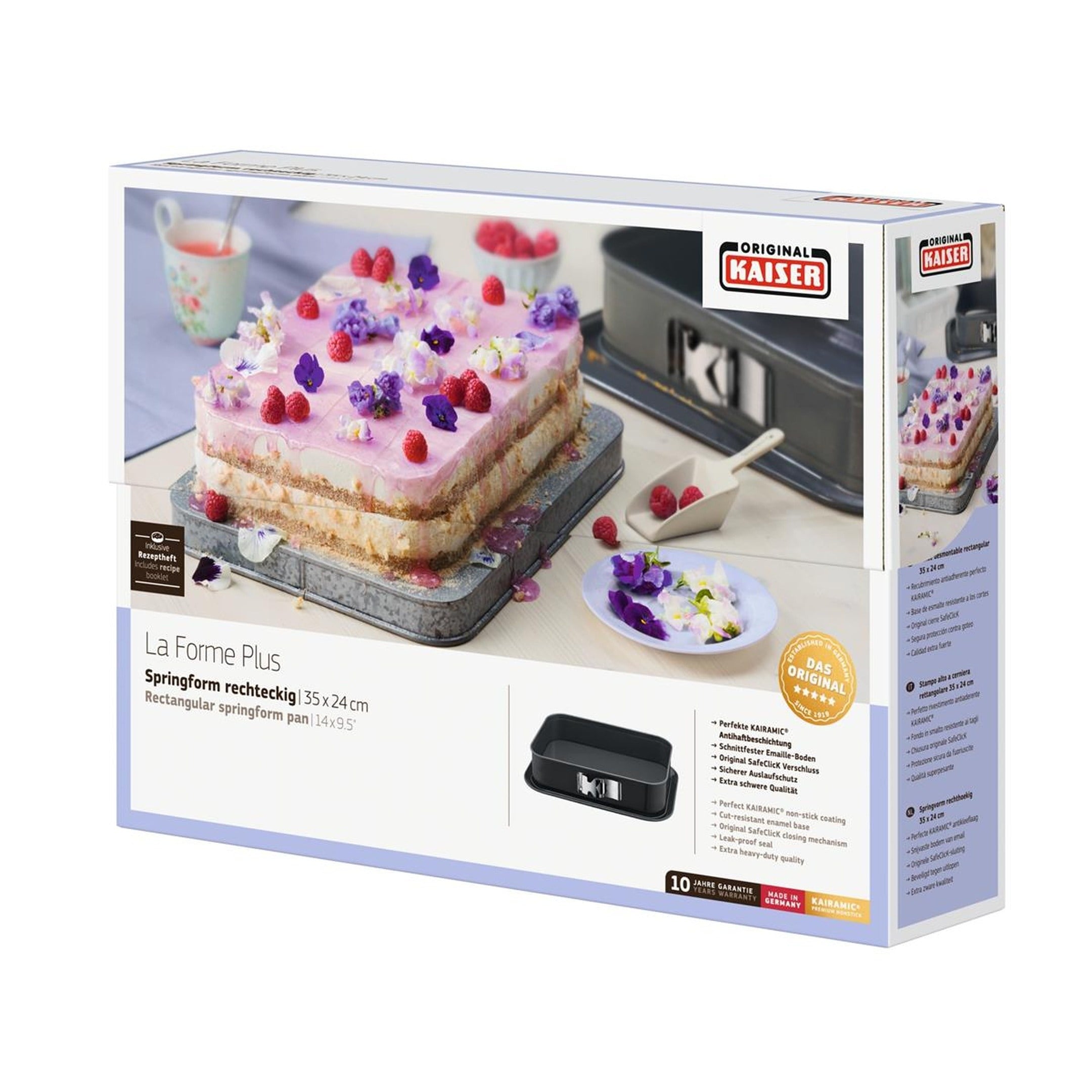 Kaiser La Forme Plus Dikdörtgen Kelepçeli Kek Kalıbı 35x24 cm - 3201004077