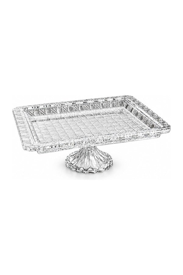 Kosova Ayaklı Cam Sunum Tabağı Ds61 35x30x12 Cm - SUR-61
