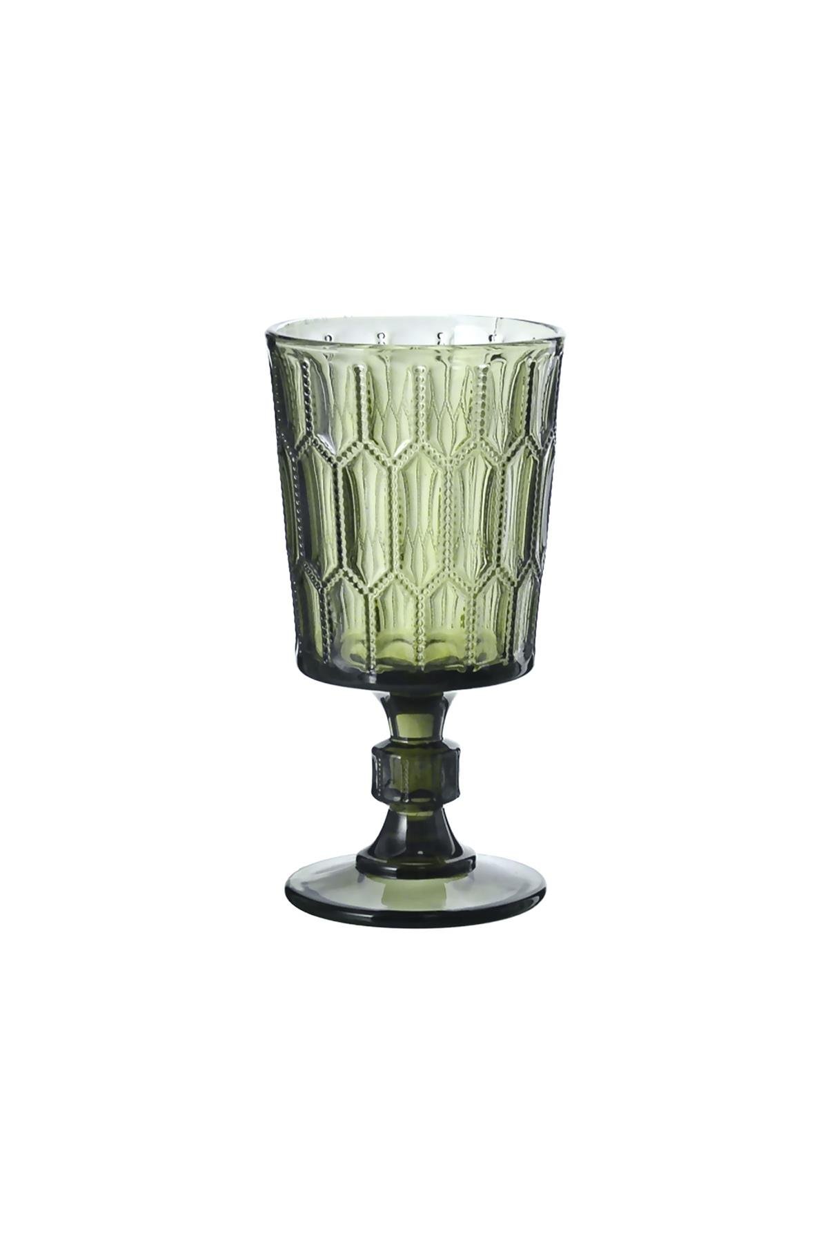 Lucky Art Almera Cam Kadeh Seti Yeşil 4 Parça