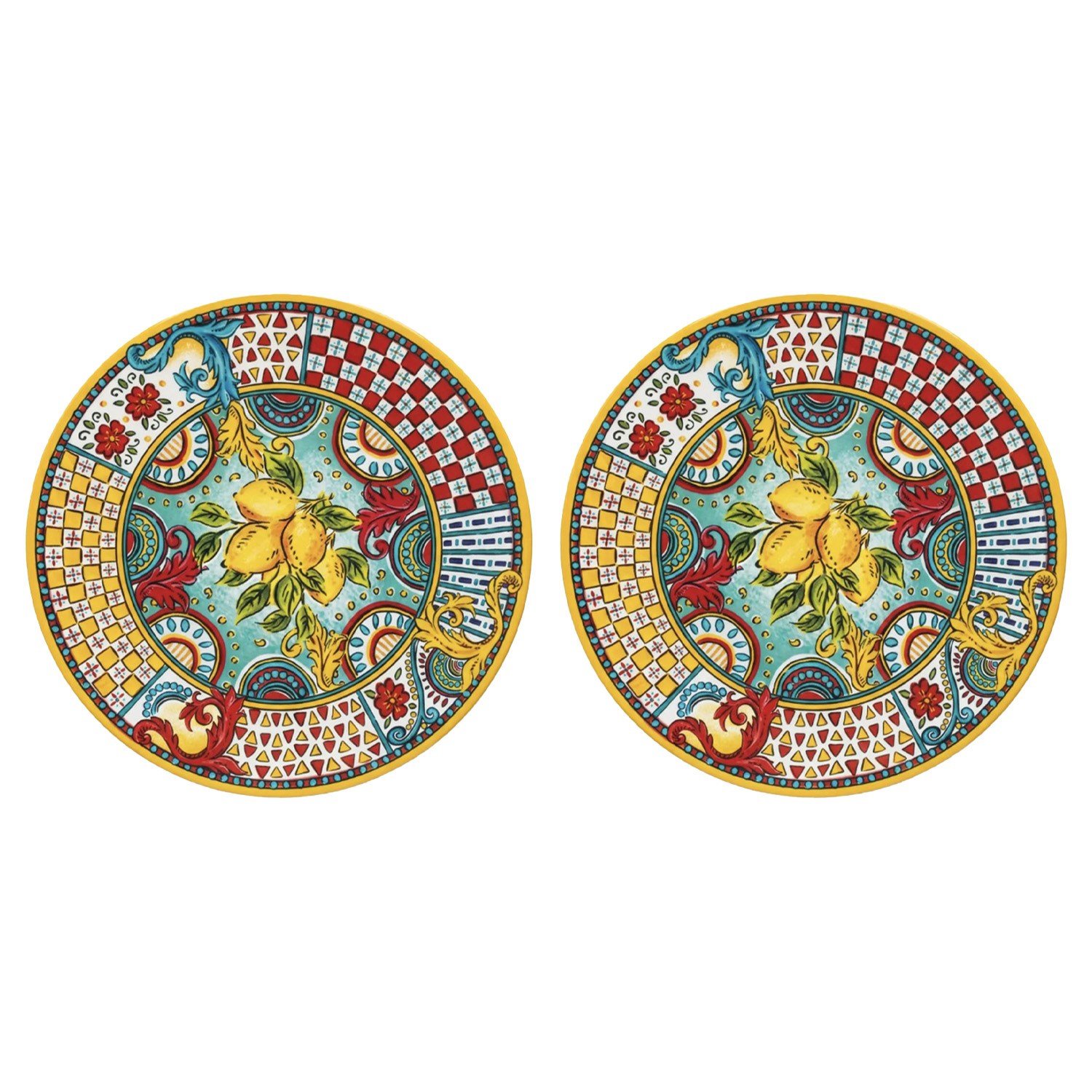 Lucky Art Lemozia Melamin Servis Tabak Seti 2'li 36 Cm - LYBF 028