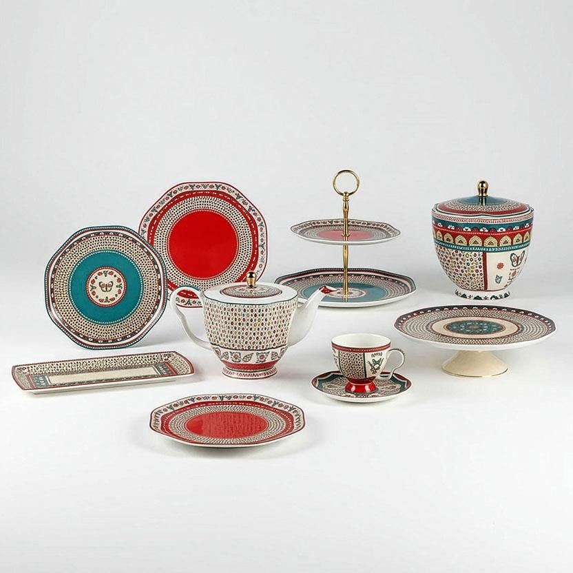 Lucky Art Liora Bone Çay Fincan Takımı 12 Parça - LYTH 070