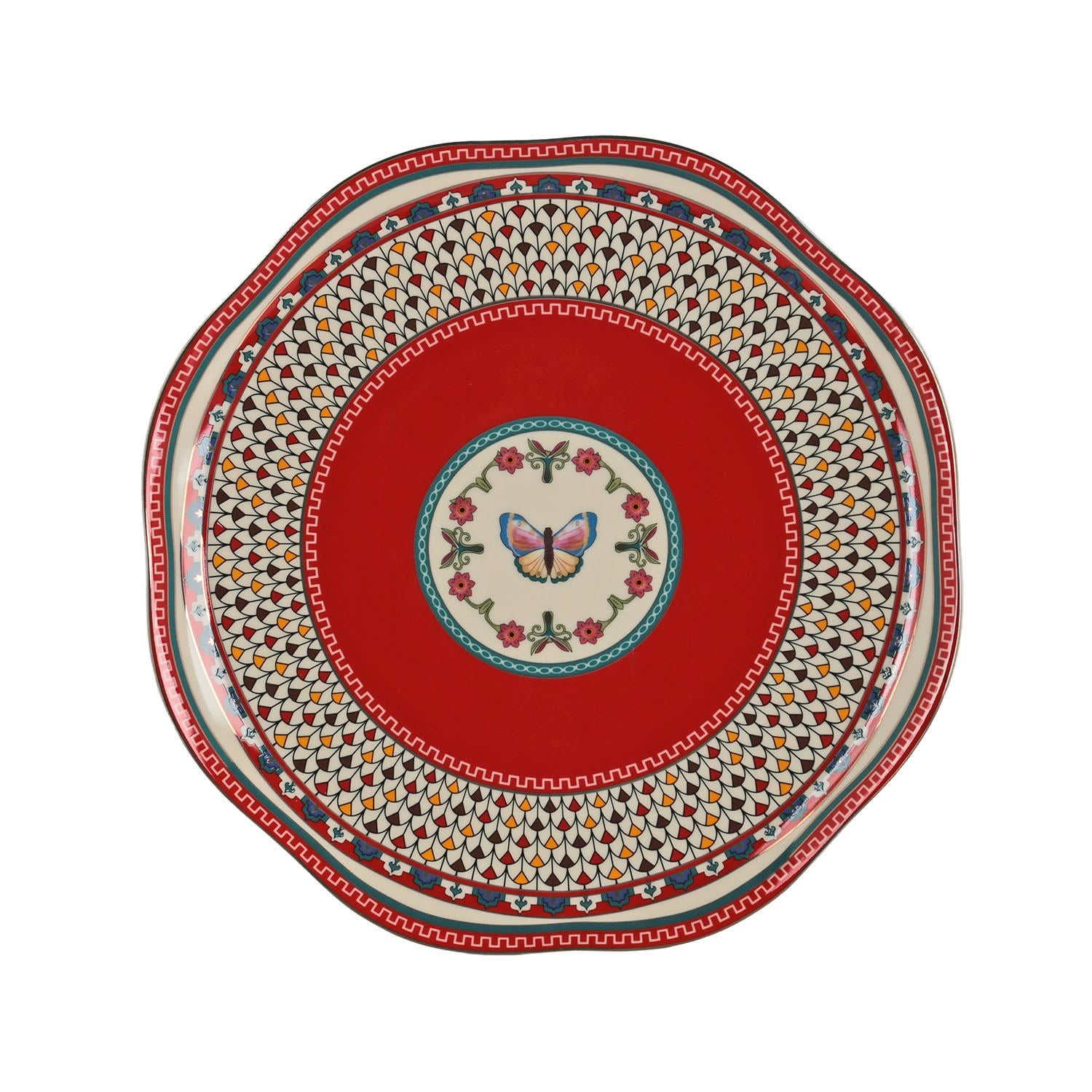 Lucky Art Liora Bone Servis Tabak Seti 6'lı 27 Cm - LYTH 068