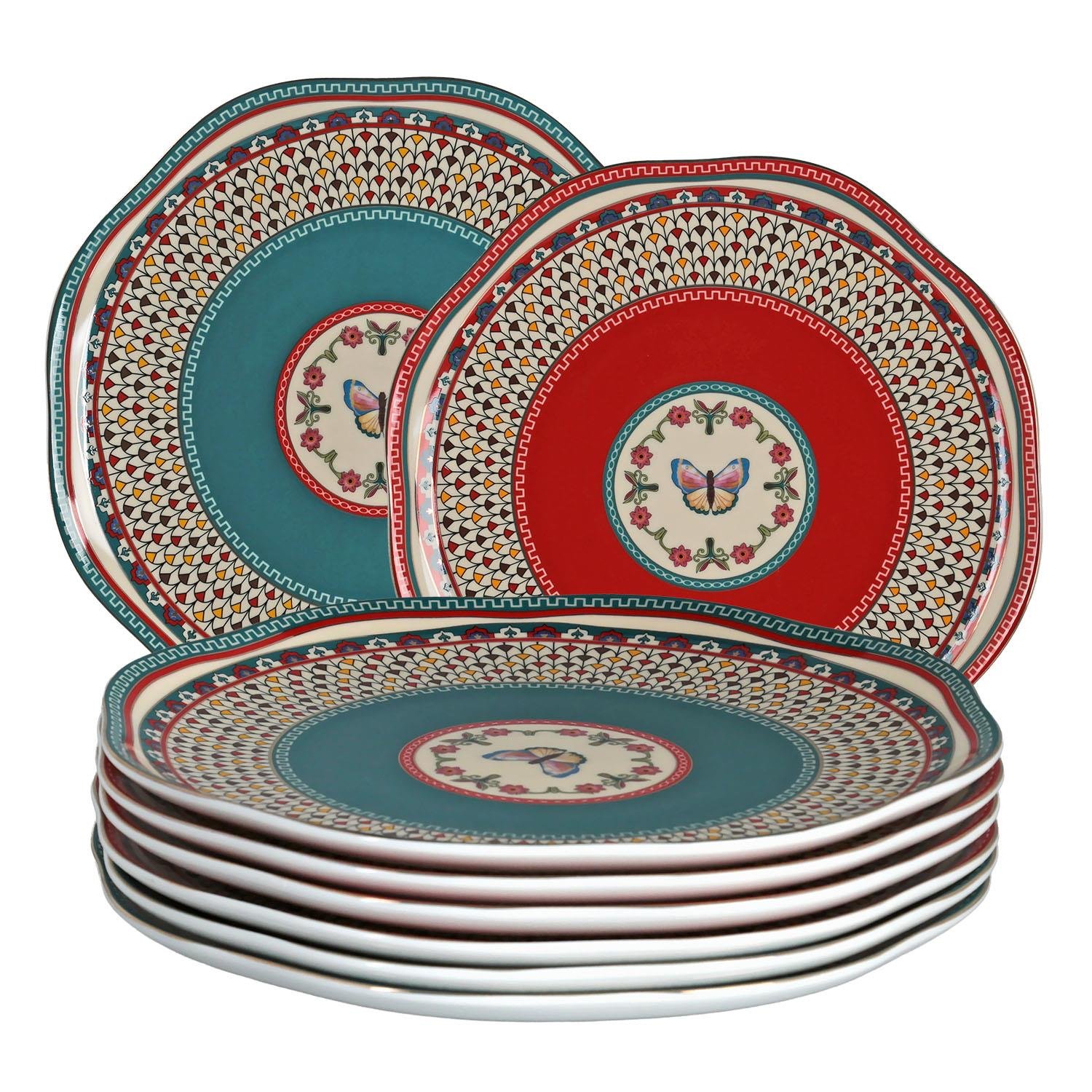 Lucky Art Liora Bone Servis Tabak Seti 6'lı 27 Cm - LYTH 068