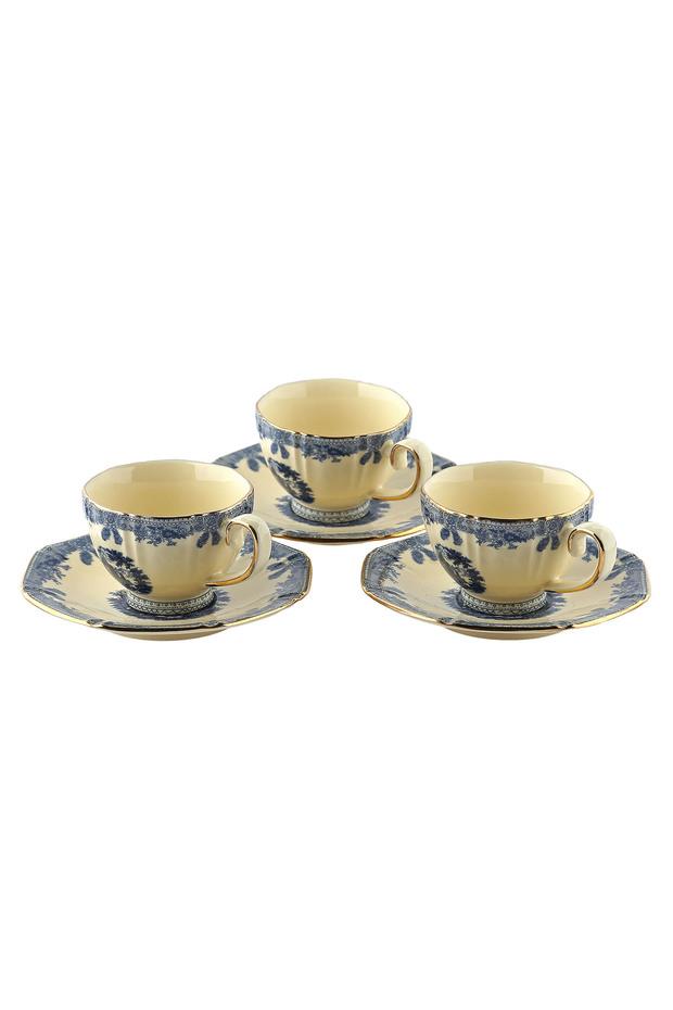 Lucky Art Margaret New Bone Çay Fincan Takımı 12 Parça - LYRU 095