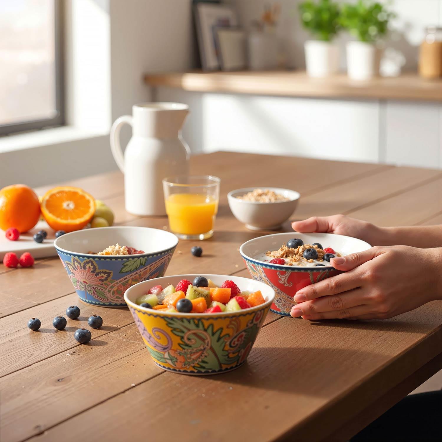 Lucky Art Paiselle Kase Seti 4'lü 15 Cm