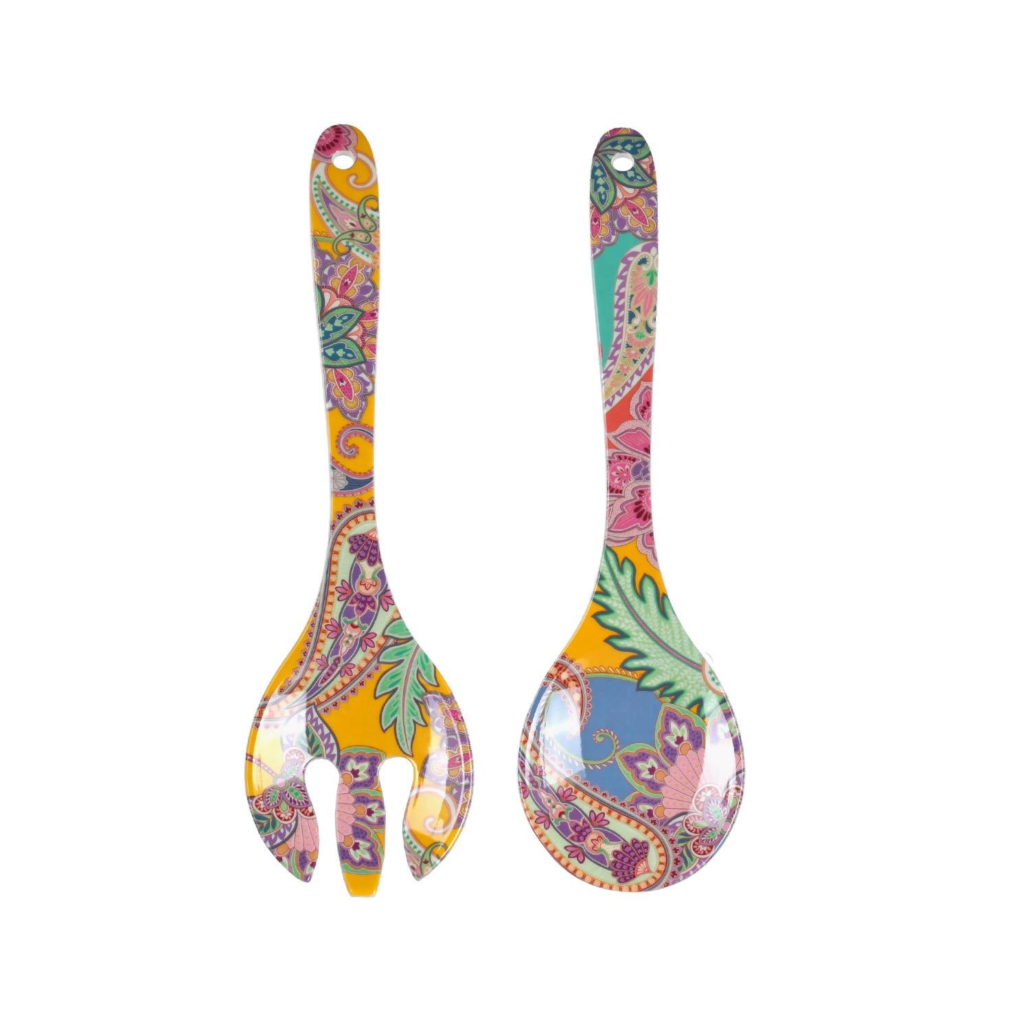 Lucky Art Paiselle Salata Servis Seti 3 Parça